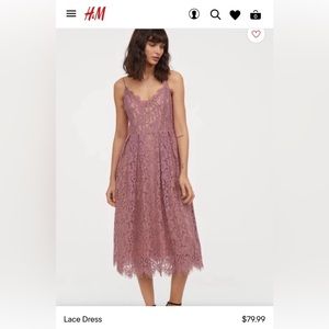 H&M Lace Midi Dress